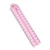 Przezroczysta składana linijka elastyczna linijka do rysowania skala centymetrowa pomiar długości 0-30 cm (0-12 cali) do rysowania i pomiaru
