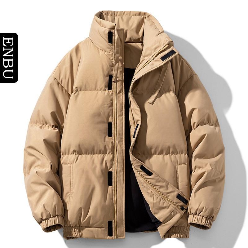 Warme dicke Herren Daunenjacke mit Stehkragen 850 Füllkraft Weiße Entendaune Lockerer Schnitt Winter-Oberbekleidung Tägliche Kleidung