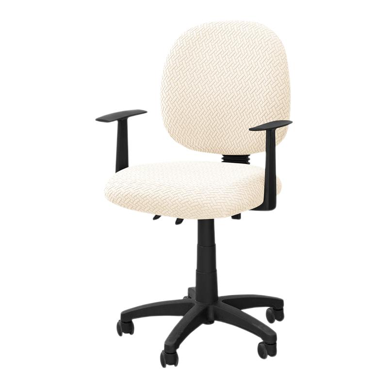 2Pcs Solid Color Office Chair Covers Jacquard Split Computer Chair Slipcover Washable Stretch Gaming Chair Cover Home El