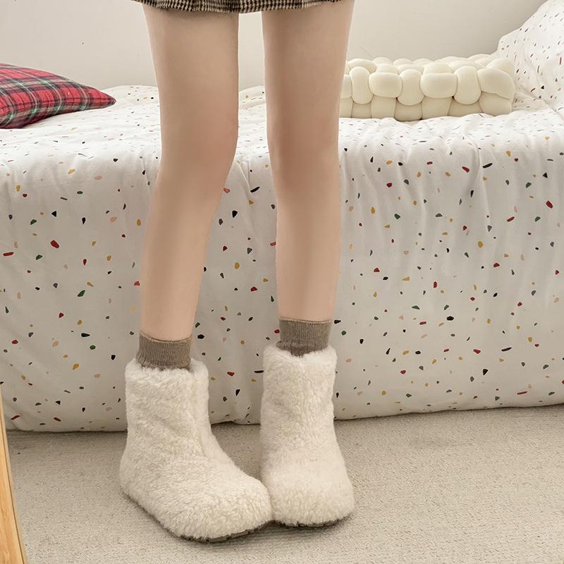 Women's Soft Elastic Thick Sole Winter Warm Cold Padded Snow Boots Non-slip Wear Outdoor Leisure Sports Plush Cotton Boots