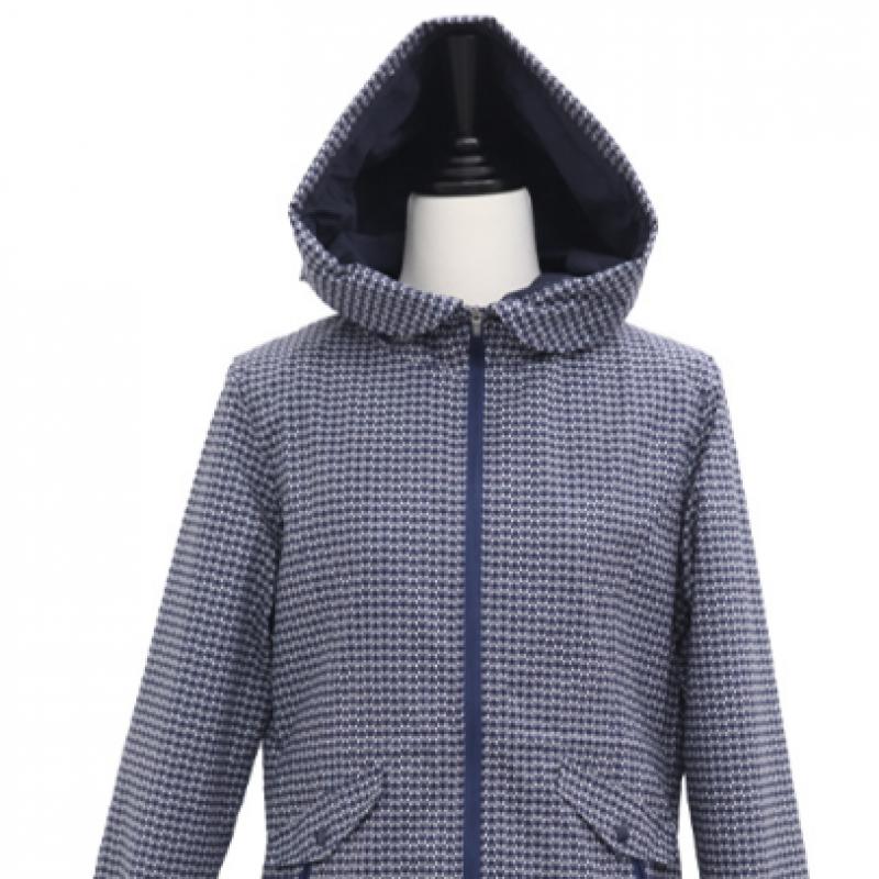 Shiz Madam Half Hoodie Digital Print Jacket J31719