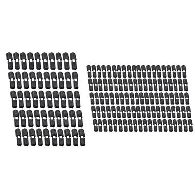 50/100 Pezzi Cerniere Cordino Tirante Blocco Cordino Terminali Cordino Fibbie di Blocco per Cordino Paracord Scarpe Zaini Abbigliamento Progetto di Cucito