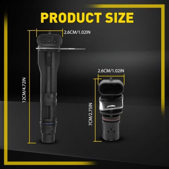 Camshaft & Crankshaft Position Sensor For Chevy Silverado 1500/GMC 5.3L 6.0L EKK