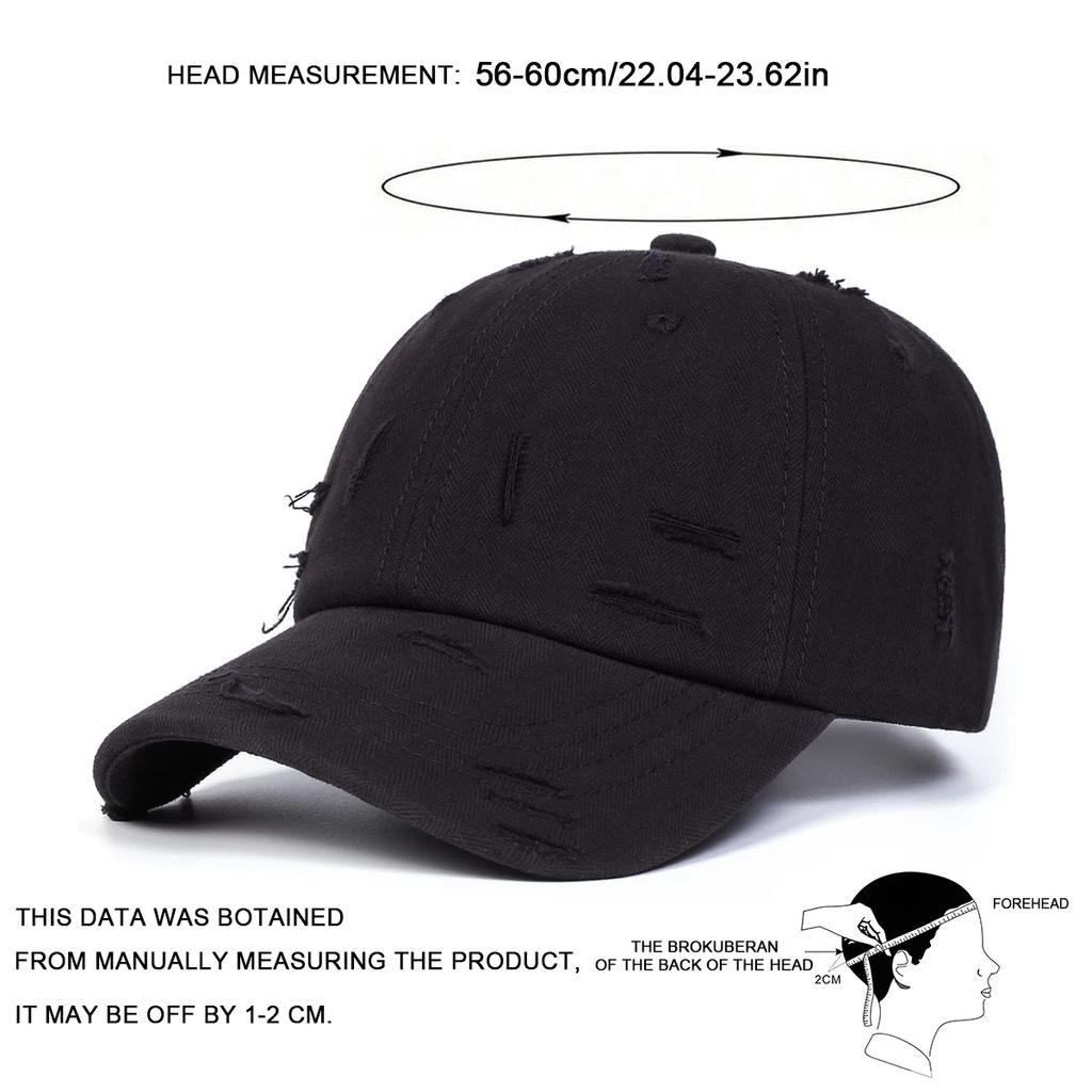 Women Broken Cowboy Baseball Caps Spring Autumn Outdoor Use Adjustable Casual Hats Sunscreen Hat Sportss Cap For Men And