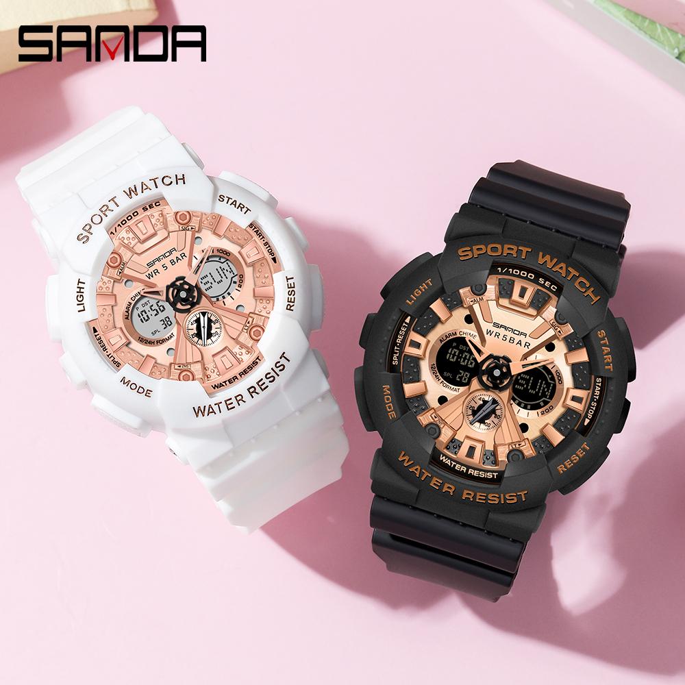 Women Men Watch Sports Dual Display 50M Waterproof Digital Wrist Watch For Male Female Clock relogio feminino High Quality 2025