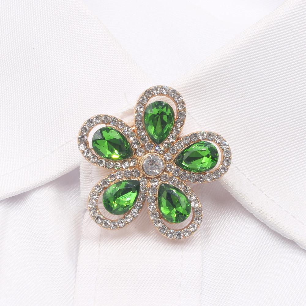 Sparkling 1 piece 35MM Flower Water Droplet Glass French Shirt Cufflink Set DIY Simple Cufflinks Wedding Clothing Accessories