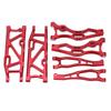 RC Car Suspension Arm Set Aluminium Alloy Front Rear Swing Arms with Ball Head for ARRMA 1 8 KRATON 6S Red
