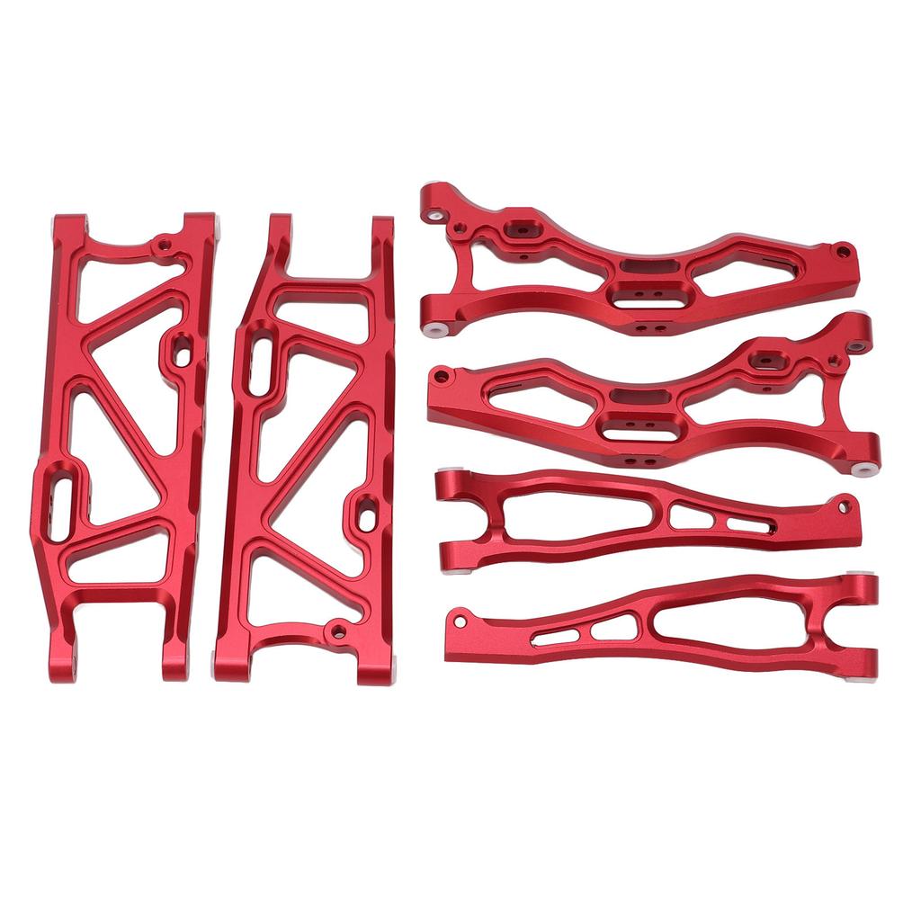 RC Car Suspension Arm Set Aluminium Alloy Front Rear Swing Arms with Ball Head for ARRMA 1 8 KRATON 6S Red