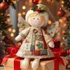 Juego de Árbol de Navidad Hecho a Mano de 6 Pulgadas Decoración Suave Vintage Decoración de Muñeca Suave Kit de Costura Artesanía Acrílica Retro Rural