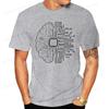 New Trend Men's Brain Technology Tee T-shirts Casual and Breathable Men's Clothing Cpu Computer T-Shirts Short Sleeve Tops Tees