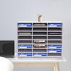 Storage Compartments, 24 Compartment Literature Organiser, Office Desk Organiser, Desktop File Holder,  Document Holder