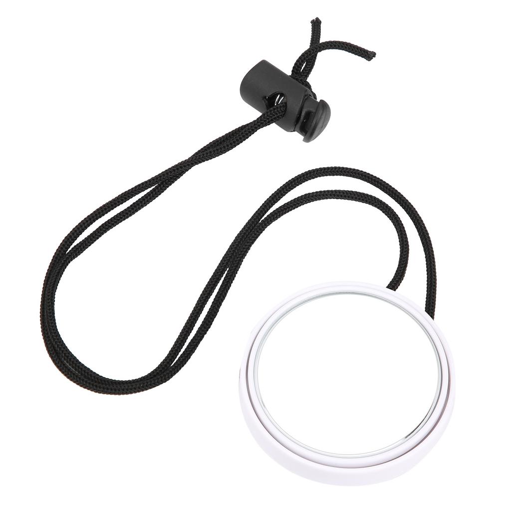 Diving Rearview Mirror 360 Degree Adjustable Rearview Mirror with Lanyard Diving AccessoryBlack