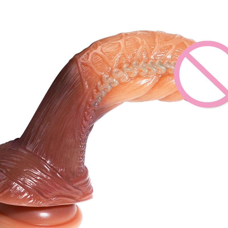 Realistic Silicone Dildo with Suction Cup Anal G-Spot Masturbator Penis Adult Sex Toys Huge Dildos for Women Rubber Cock Gode