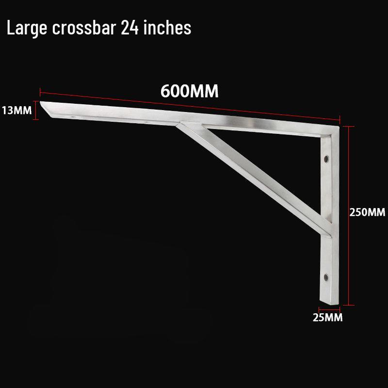 Wandmontierte Dreieck-Regalhalterung aus Edelstahl
