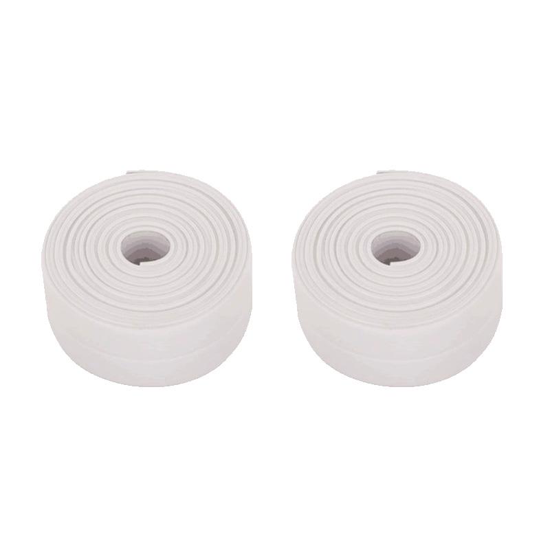 1/2pcs Sealing Tape Strips PVC Self Adhesive Waterproof Wall Sticker For Bathroom Kitchen Seal Caulk Strip Sink Mold Proof TMZ
