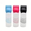 1Pcs 160ml Refillable Hair Coloring Bottle Applicator Comb Plastic Dyeing Shampoo Hair Comb Bottle Salon Hair Coloring Tools Supplies