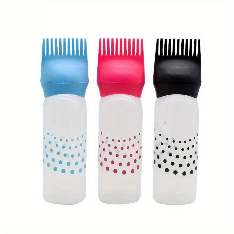 1Pcs 160ml Refillable Hair Coloring Bottle Applicator Comb Plastic Dyeing Shampoo Hair Comb Bottle Salon Hair Coloring Tools Supplies