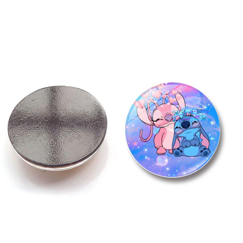 Lilo & Stitch Crystal Glass Magnet - Cartoon Stitch Home Decor Fridge & Whiteboard Sticker