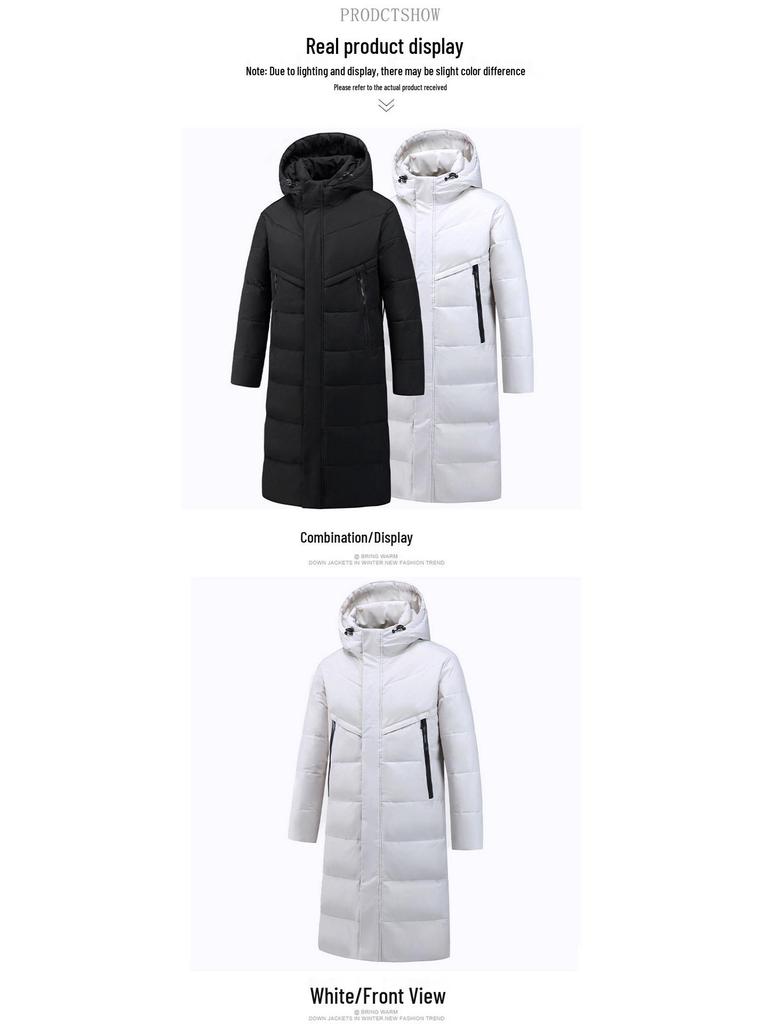 Winter Long Down Jacket Unisex – Over-the-Knee Thickened Warm Cotton Coat