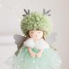 Angel Deer Antler Girl Pendant with Gauze Skirt - Christmas Tree Decoration & Holiday Gift