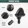 ACROPIX Windshield Wiper Washer Nozzle Jets for Suzuki Grand Vitara 1998-2005 Black 2pcs