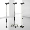 Cane Chair For Elderly Tungkod With Adjustable Height Quad Cane Retractable Stainless Steel Cane