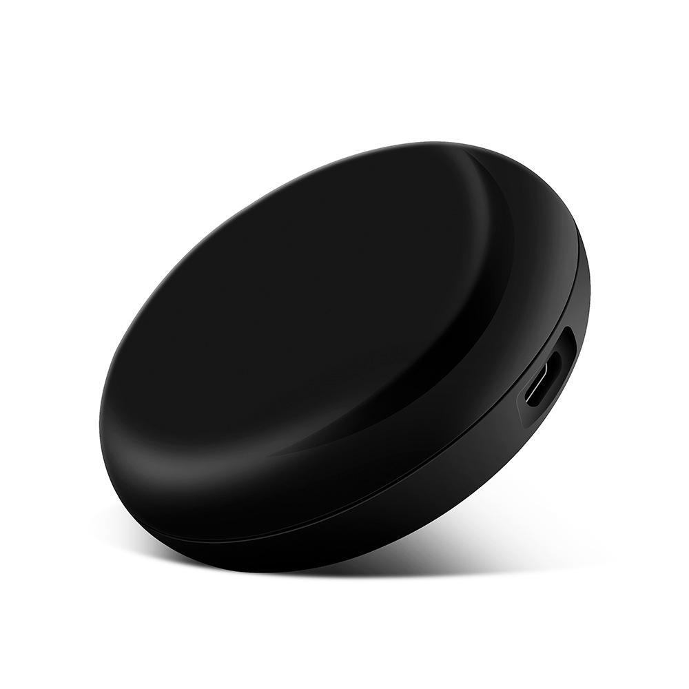 Tuya Умный WiFi Пульт Дистанционного Управления для Alexa: Голосовой таймер для телевизора, кондиционера и вентилятора с ИК-управлением, дизайн НЛО. чёрный
