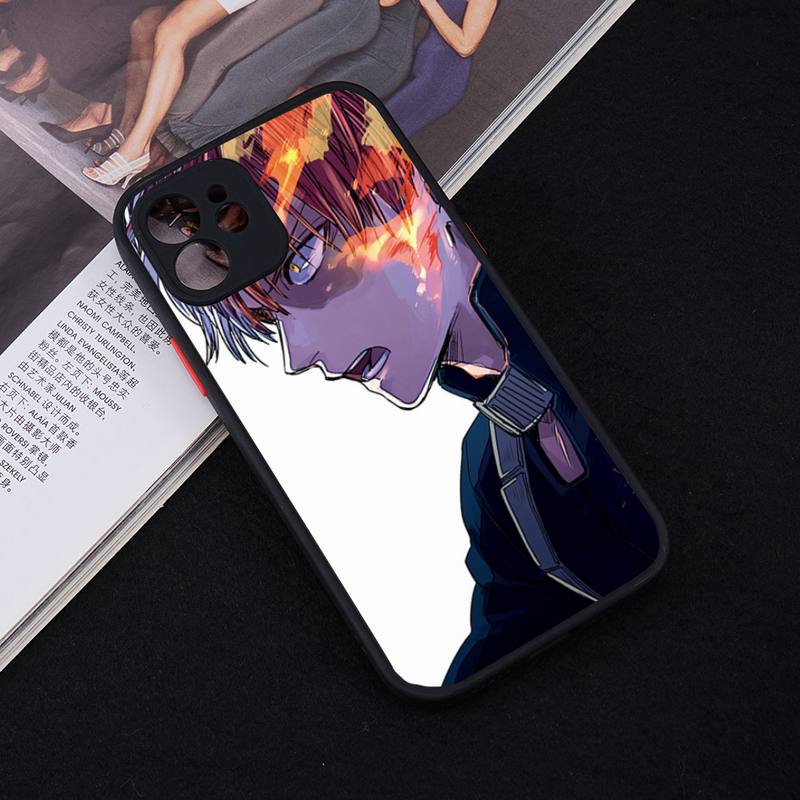 

Чехол для телефона Shoto Todoroki my hero academia матовый прозрачный для iPhone 7 8 11 12 13 plus mini x xs xr pro max iphone 13 mini