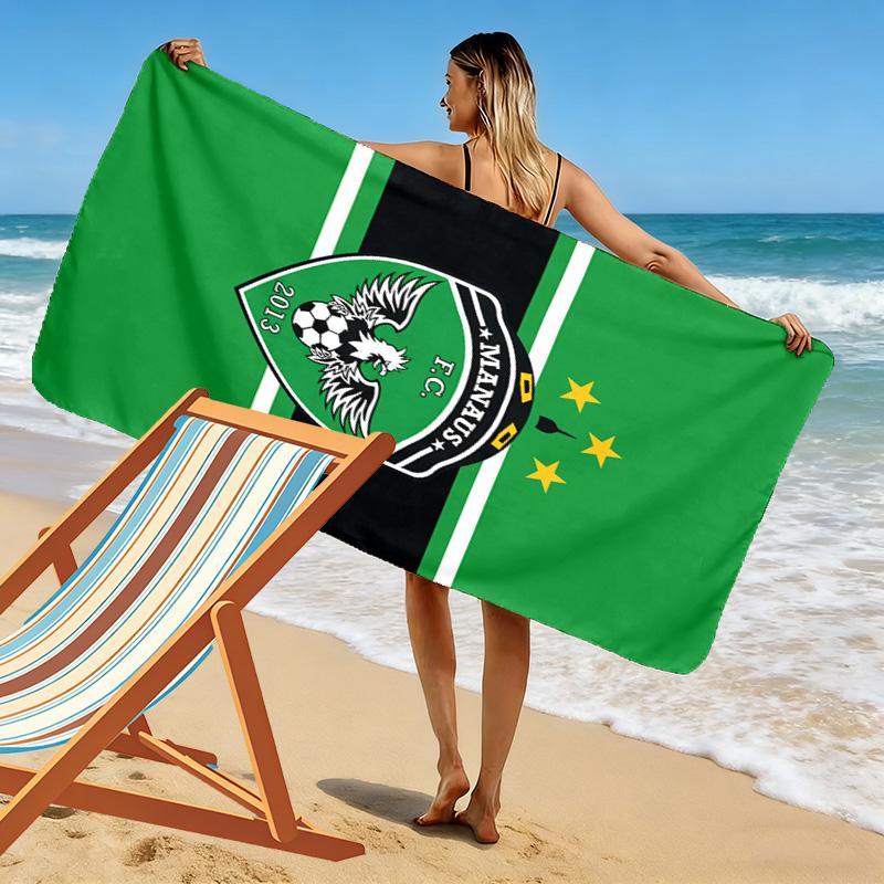 MANAUS FC Print Beach Towel, Large Soft Quick Dry Towel for Beach Camping Swimming