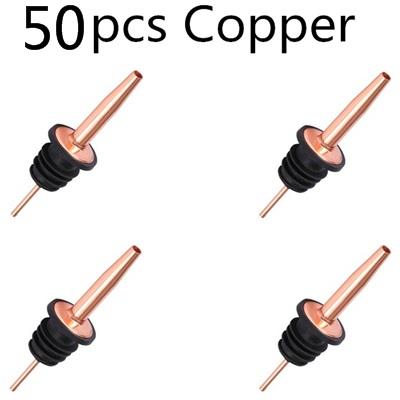 50pcs Stainless Steel Wine Bottle Pourer Pourer Oil Cork Bartender Wine Accessories Bar Accessories Wine Pourer