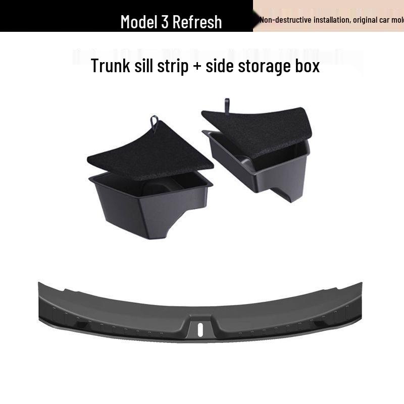 Tesla Model Y/3 Refresh Rear Bumper Trunk Sill Protector Strip