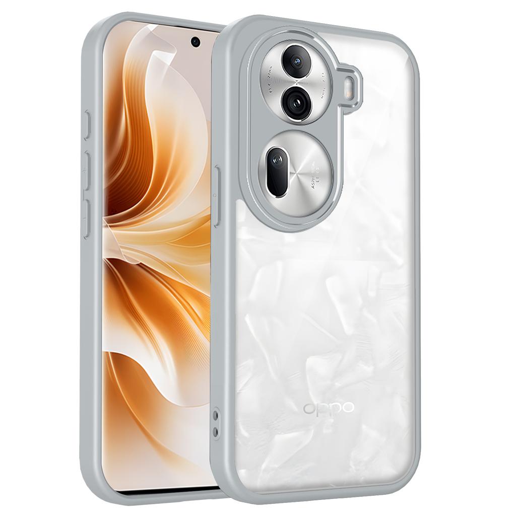 For Oppo Reno 11 CPH2599 Case Air Cushion Shockproof Silicone Bumper Clear Matte Back Cover Hard Phone Case for Oppo Reno11 5G