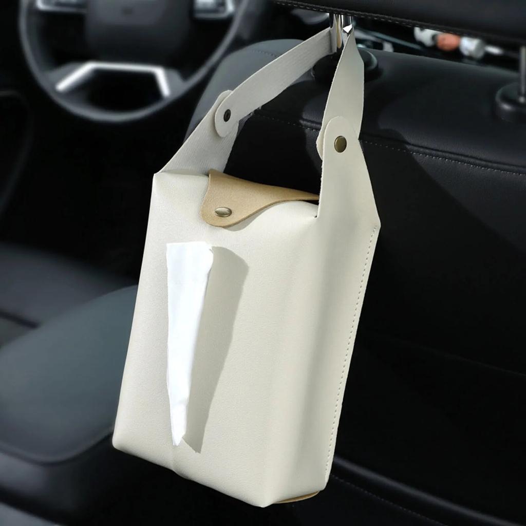 Auto Kopfstütze Tissue Halter Leder Papier Handtuch Lagerung Lkw Tasche Familie Reise Organizer Dekor Fahrzeug Dekoration