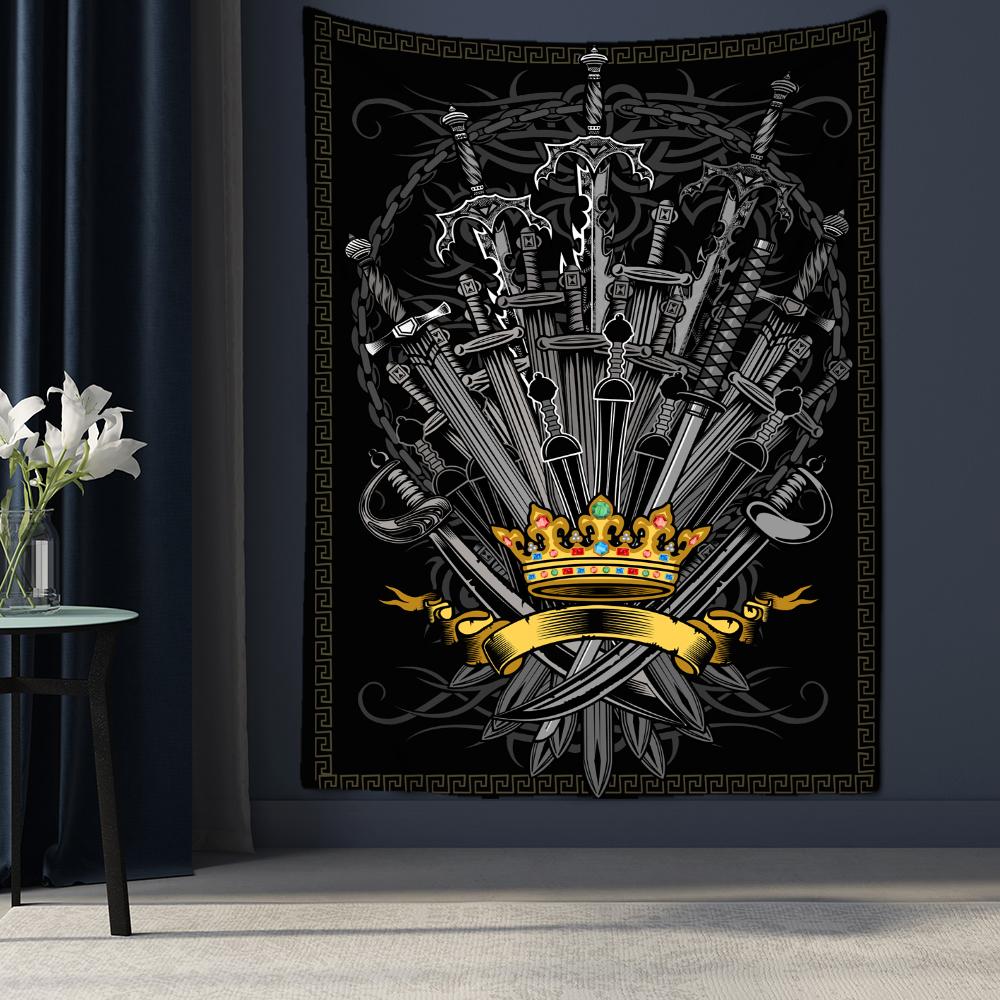 Psychedelische Tier Tarot Wandteppich Hängen Hexerei Bohemian Hippie Mandala TAPIZ Zimmer Home Decor