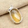 Faceted Morganite Gemstone Solid 925 Sterling Silver Handmade Elegant Pendant Jewelry
