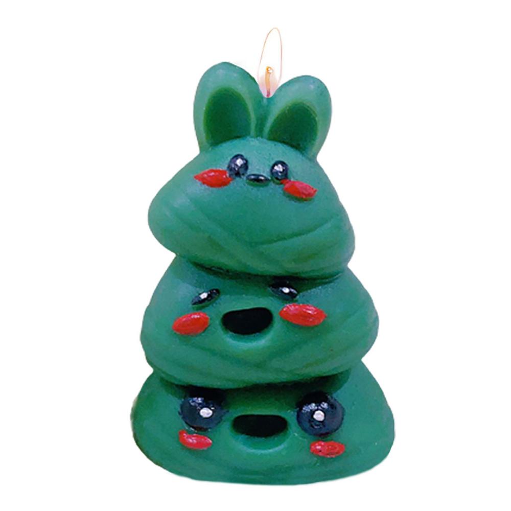 Scented Candles Bunny Adorable Cute Scent Candle Relaxing Candles Decoration Long Lasting Decorative Fragrance For Valentine s зелёный