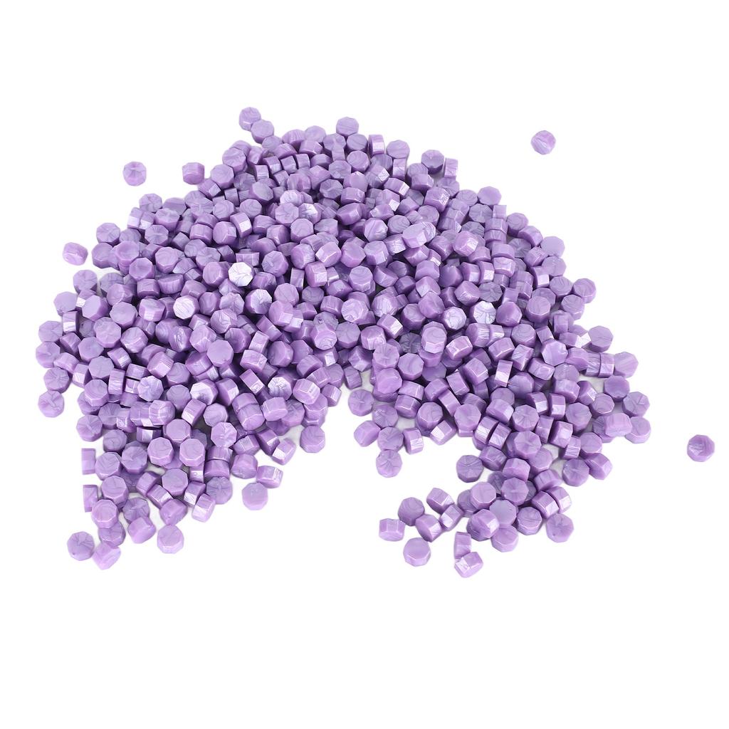 Sealing Wax Beads Pure Color Odourless Smokeless Portable Quick Dry Wax Stamp Beads for Envelope Cards Invitations