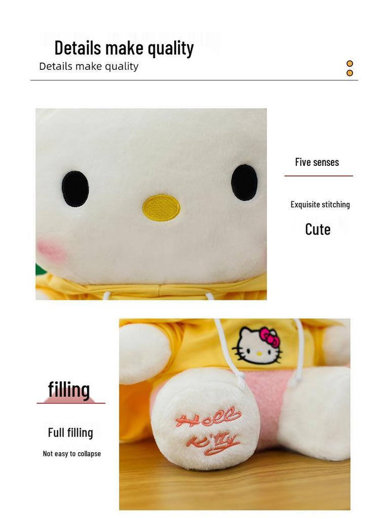 Grenzüberschreitendes Hello Kitty Plüschtier: Niedliches Verwandlungskissen & Geburtstagsgeschenk