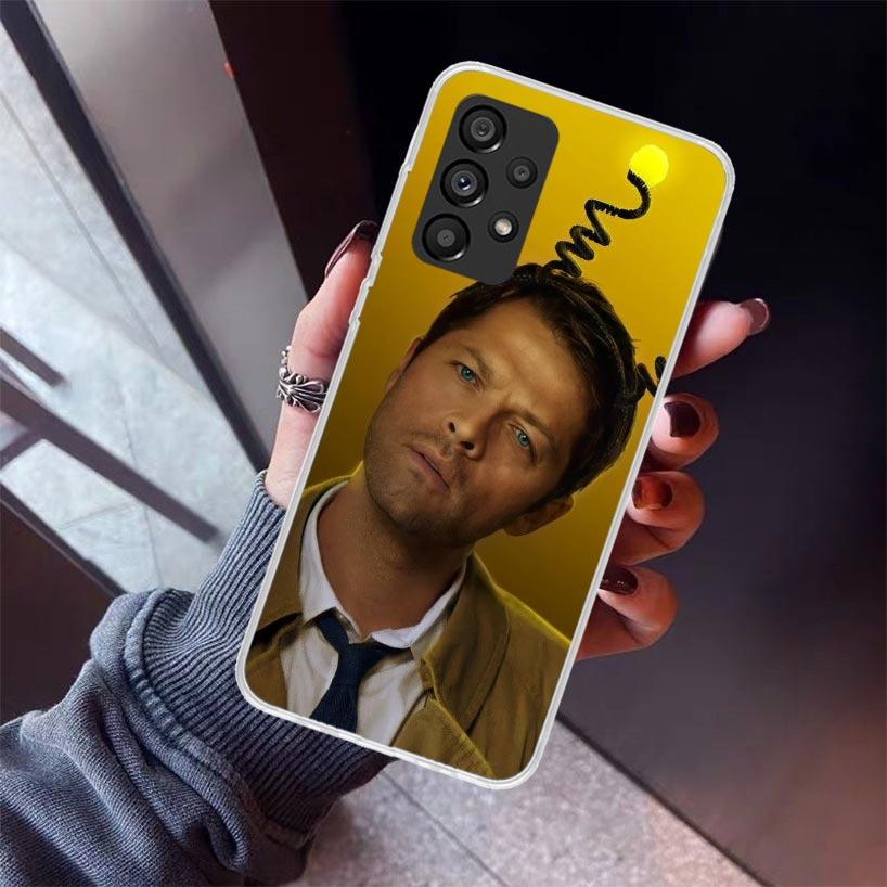 Angel Castiel Supernatural Phone Case For Samsung Galaxy A52 A51 A50S A32 A22 A12 A02S A72 A71 A31 A70 A30S Note 20 Ultra 10 Plu
