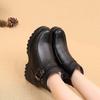 Winter New Women's Leather Ankle Boots, Women's Thick Plush Warm Snow Boots, Waterproof and Non Slip Boots Botas De Mujer