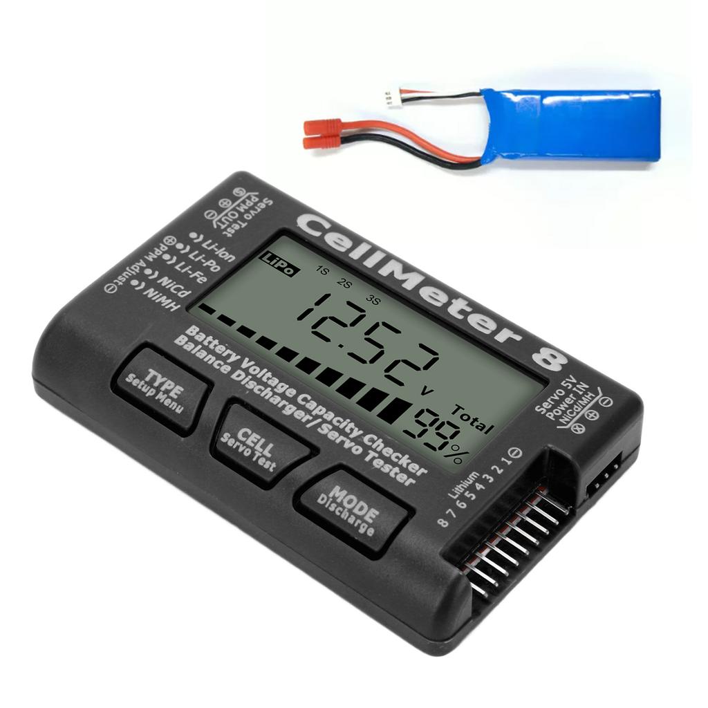 Digital Battery Capacity Checker Tester Detector Battery Balance Discharger Servo Tester for  
