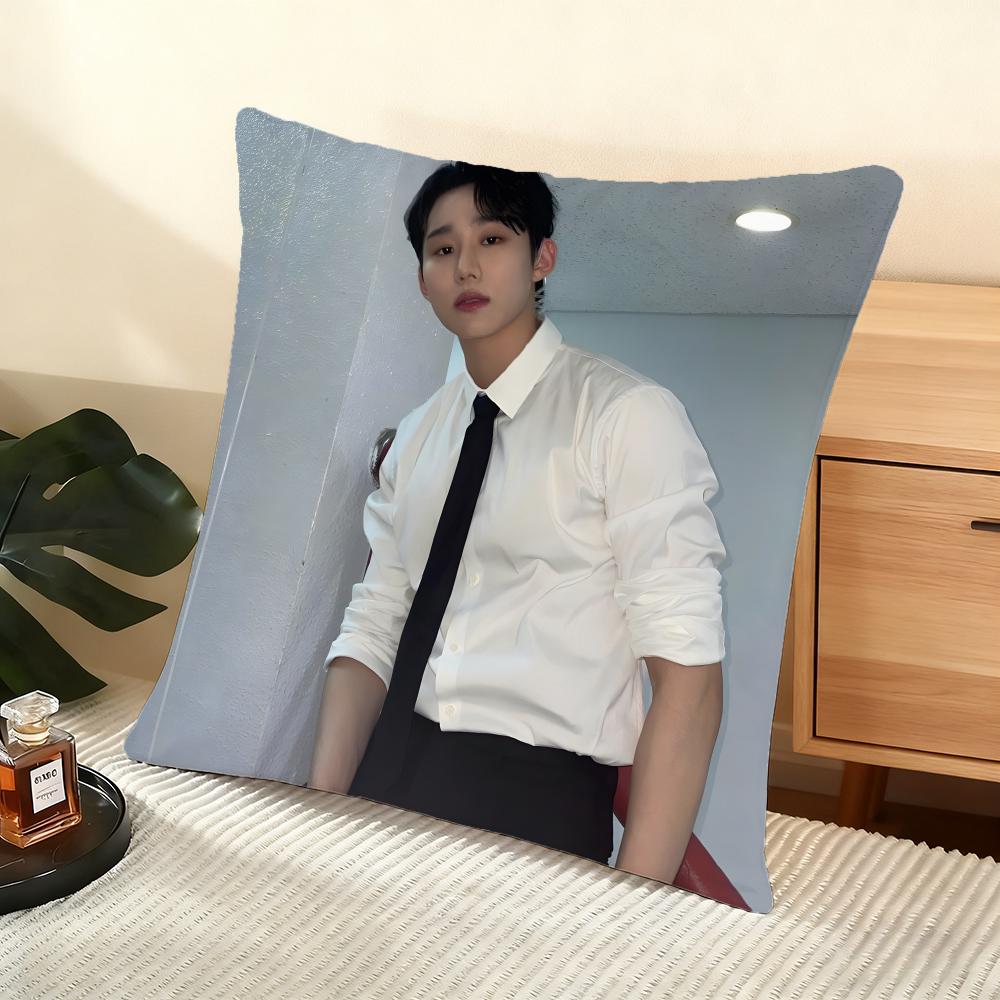Seo Bumjune Actor Cushion Cover Silky Short Plush Home Sofa Cushion Cover - Invisible Zipper Home Decoration