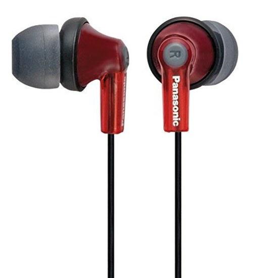 Panasonic Stereo In-Ear Headphones Closed Type Red RP-HJE150-R