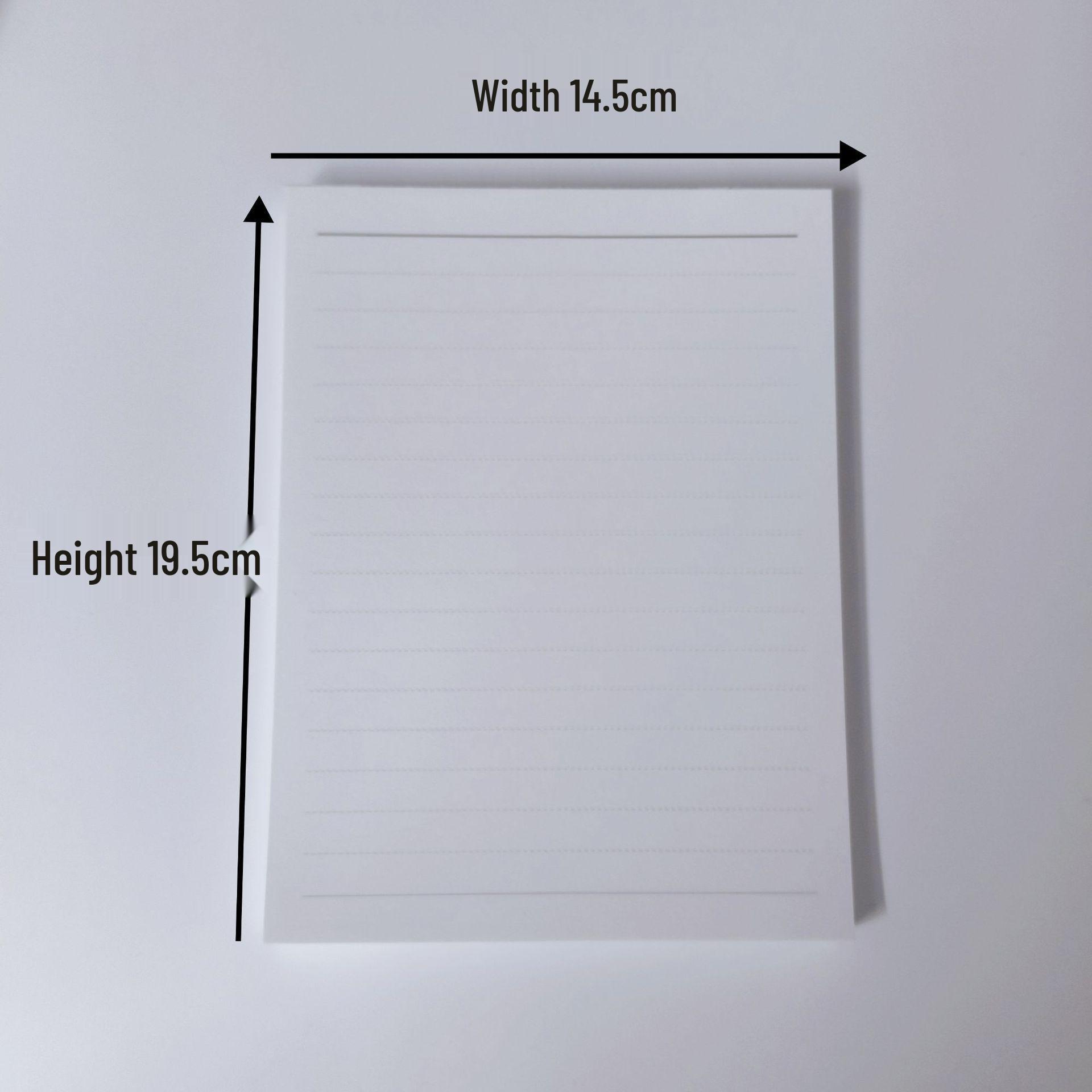Thickened Tearable Draft and Calculation Notebook for Sketching and Word Memorization