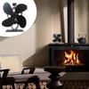 Stove Fan Fireplace Blower Non Electric Thermal Burning Stove Fan Warm Air Circulating Blower Sturdy Wood Log Burner Fan Stove