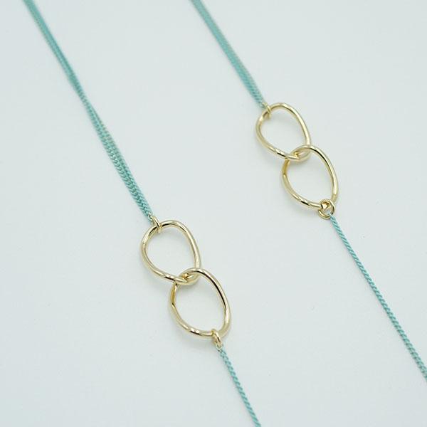 Teulejyu Neon Gold Link Glasses Chain