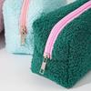Fashionable Plush Cosmetic Pouch Portable Women's Cosmetic Organizer Clutch Storage Bag Lightweight Travel Makeup Bag