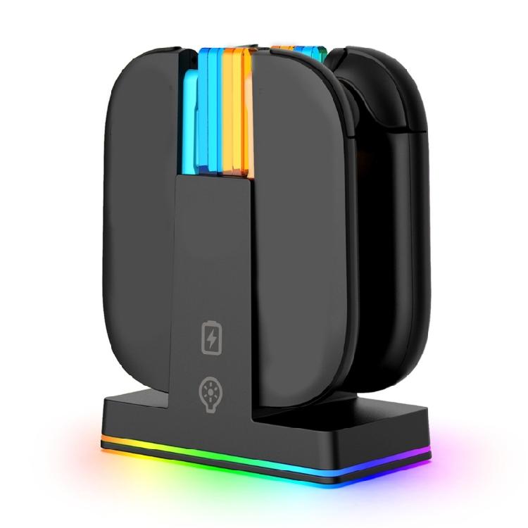 Universal Charging Station Base For NS2 Controllers Featuring 9 Dynamic Lighting Option And Multiple Protective Design