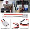 HulitTop Doppelpol 50A 600V Hochstromstecker mit 8AWG M8 Silikonkabel Elektro-Gabelstaplerstecker Schnellladeanschluss