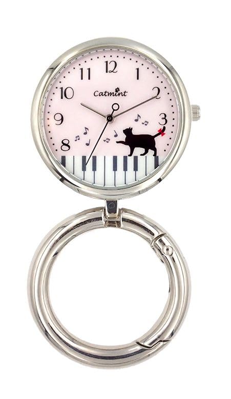 Застежка-карабин Часы кошачья мята Пианино Кот H03825A-0 PK
